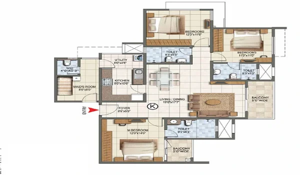 Featured Image of Mahindra Beacon Hill 1 Bhk Floor Plan